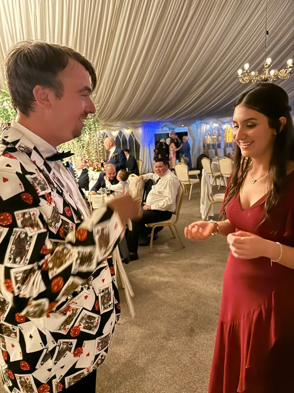 Magic during the wedding celebrations.